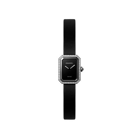 chanel watch square|Chanel black ribbon watch.